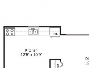 2 Bedroom, 1.5 Bath Abbey (wc2x1.5)